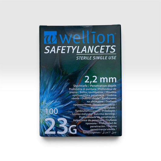 Jednorázové lancety 100ks Wellion SAFETY 23G – 2,2mm | WellionVet BELUA