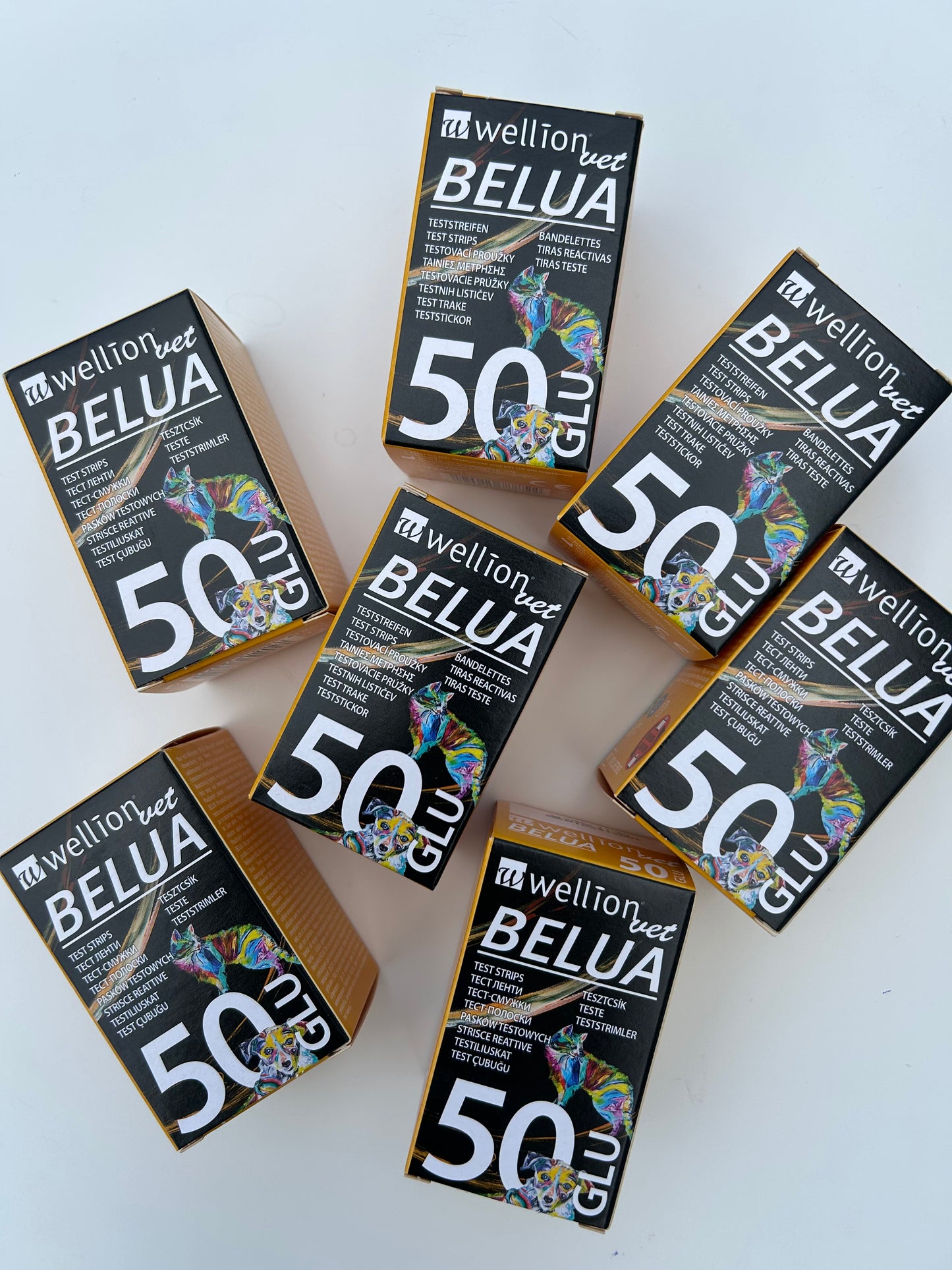 50 ks Glukózové testovacie prúžky pre psy a mačky | WellionVet BELUA